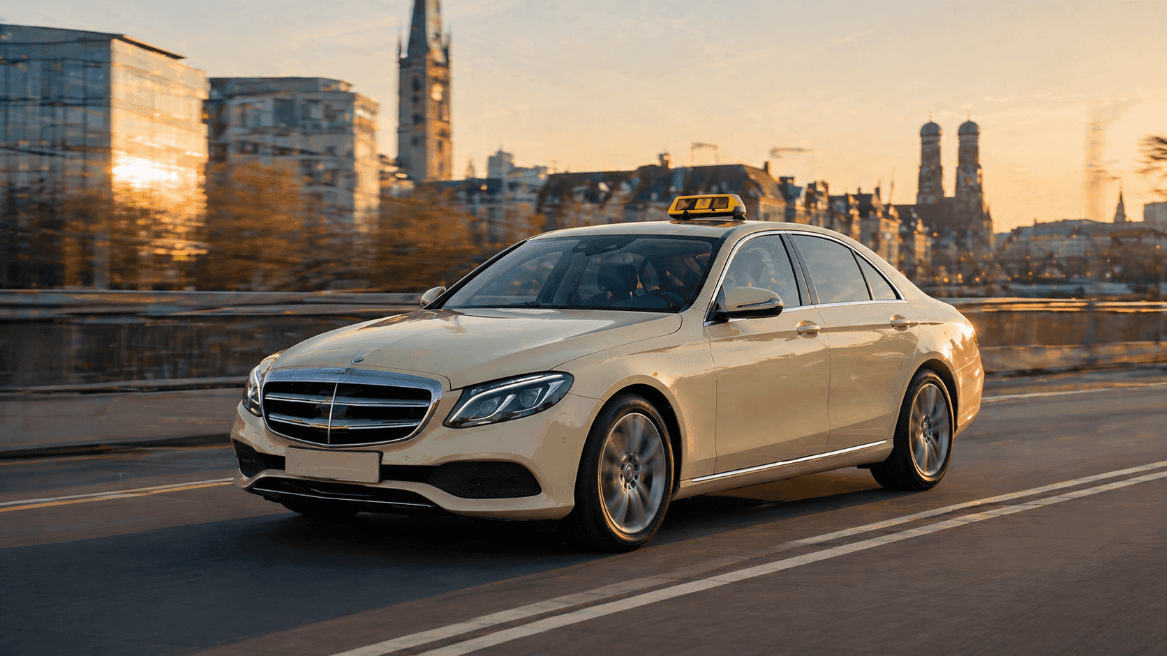 Mercedes E-Class taxi for transfers between Tübingen and Stuttgart Airport